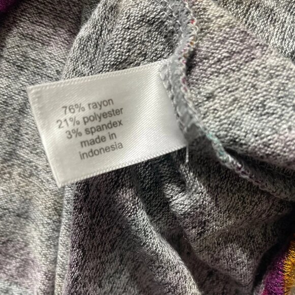 NWT Lane Bryant Womens Multicolor Striped Front Knot Hem Sweater Size 18/20 - Picture 4 of 9